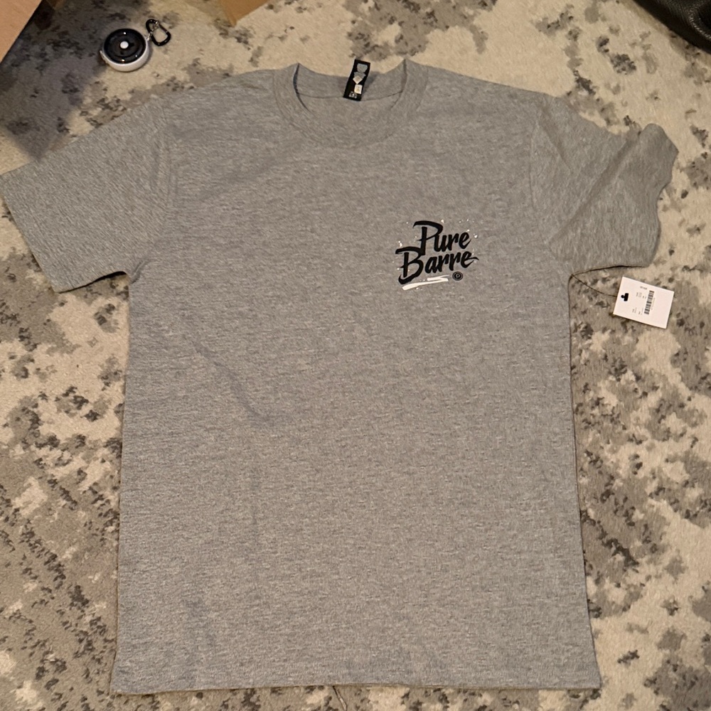 Pure Barre Heather Gray Short Sleeve Tee Small NWT